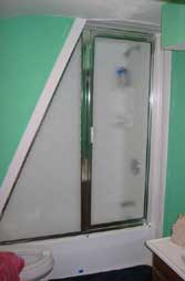 shower door, glass