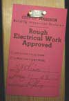 electrical work approval