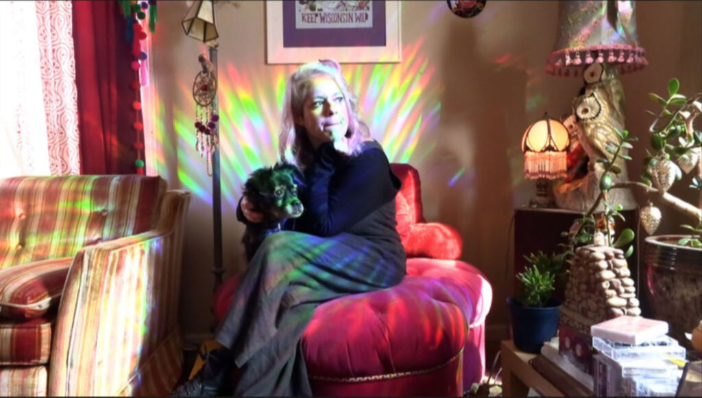Kristy Jo McCloskey and her dog in Michelle Kelley's "Full Circle." "Full Circle" is part of the 53704 Frame by Frame Film Festival on November 4, 2023, at the Barrymore Theatre in Madison, Wisconsin.