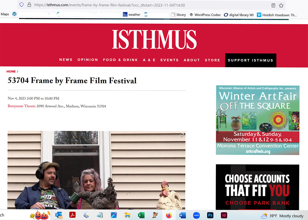 screen shot of Isthmus calendar item: https://isthmus.com/events/frame-by-frame-film-festival/?occ_dtstart=2023-11-04T14:00